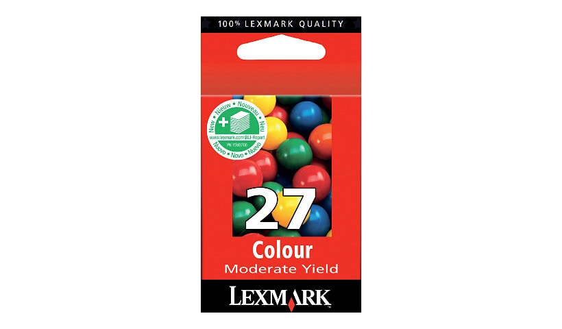 Lexmark #27 Moderate Yield Color Inkjet Cartridge