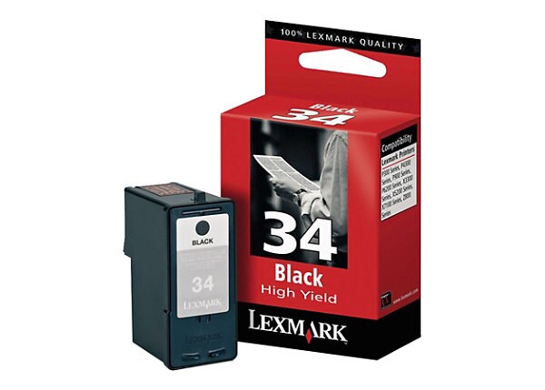Lexmark #34 High Yield Black Print Cartridge

