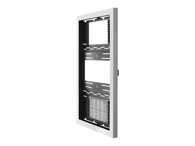 Chief Impact 55 Inch Landscape On-Wall Kiosk - White