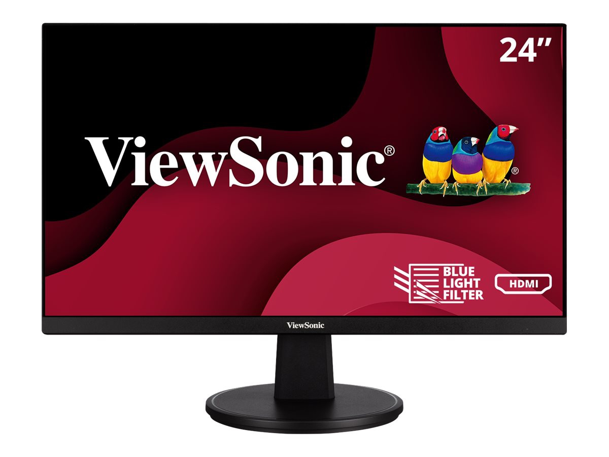 ViewSonic VA2447-MH - 1080p Monitor with Ultra-Thin Bezel, FreeSync, 100Hz, Eye Care, and HDMI, VGA - 250 cd/m² - 24"