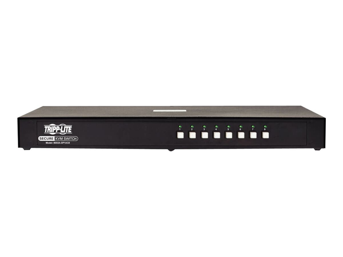 Tripp Lite Secure KVM Switch 8-Port Single-Monitor DisplayPort 4K NIAP CAC