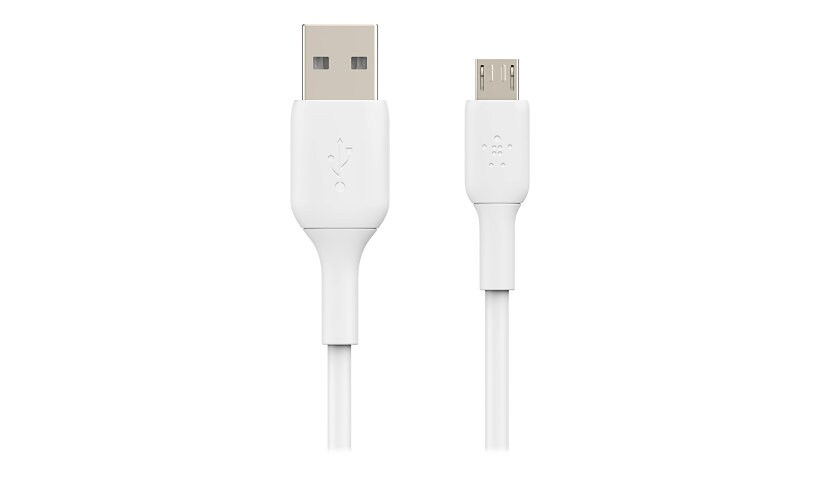 Belkin USB-A to Micro-USB Cable PVC Jacket USB 2.0 3ft/1M - White