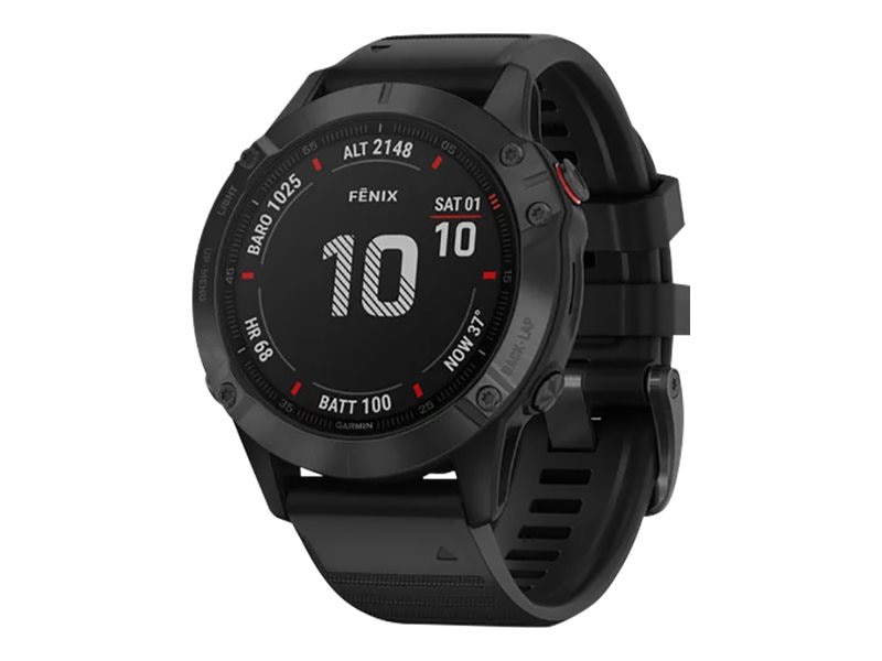 Garmin fēnix 6 Pro - black - sport watch with band - black - 32 GB