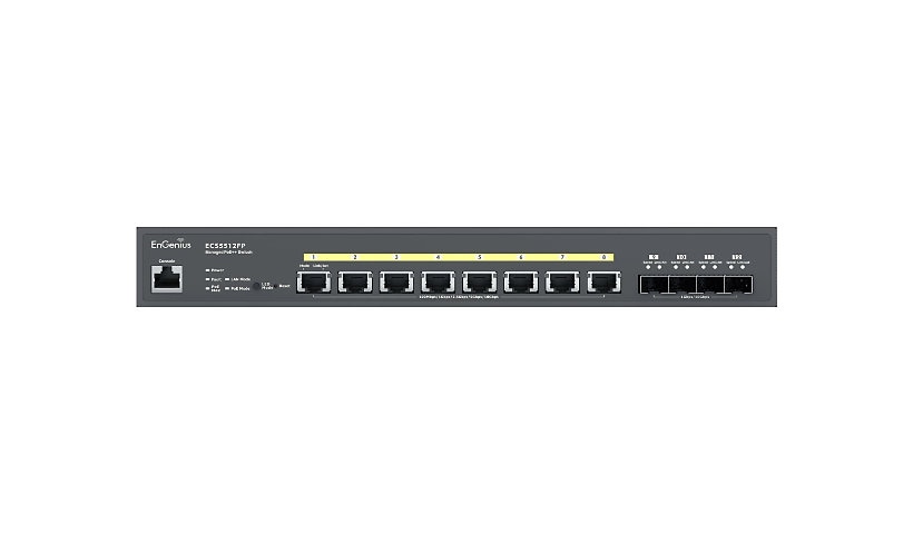 EnGenius Cloud ECS5512FP - switch - 8 ports - managed - rack-mountable