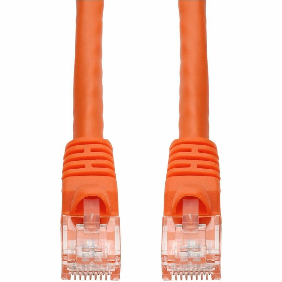 Proline 100ft Orange CAT 6 PVC Ethernet Cable Snagless Bubble Boot RJ-45 M/M