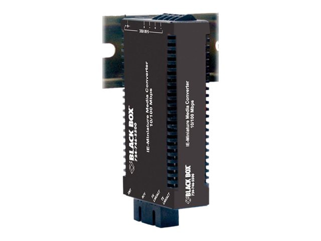 Black Box MultiPower - Industrial - fiber media converter - 10Mb LAN, 100Mb LAN - TAA Compliant