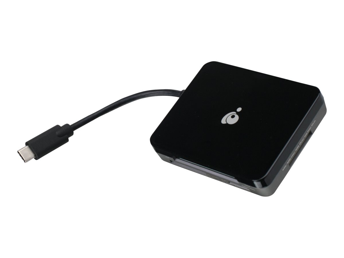 IOGEAR USB-C Hub with Multi-Memory Card Reader - hub - 3 ports