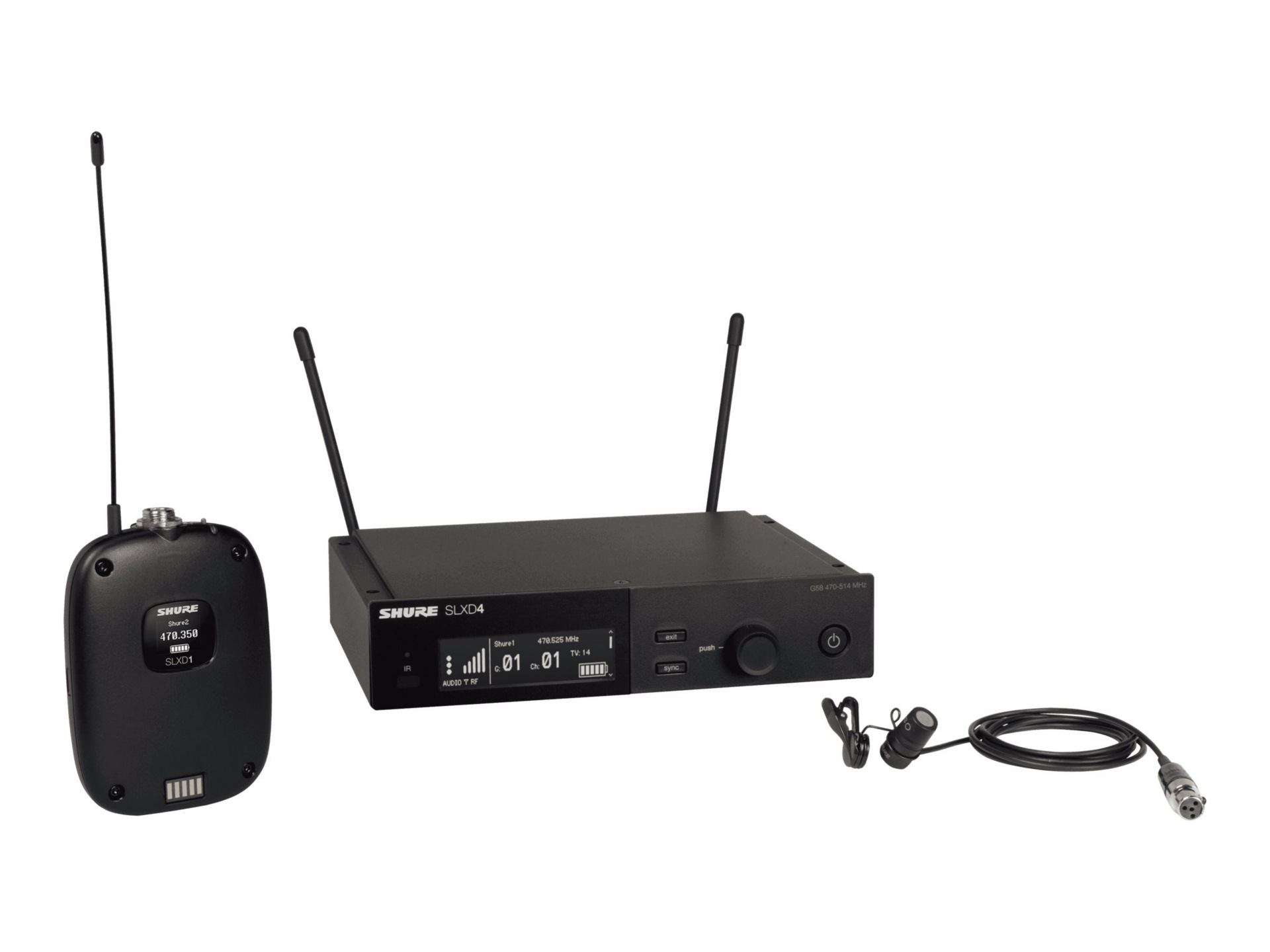 Shure SLX-D Wireless System SLXD14/85 - G58 Band - wireless microphone system