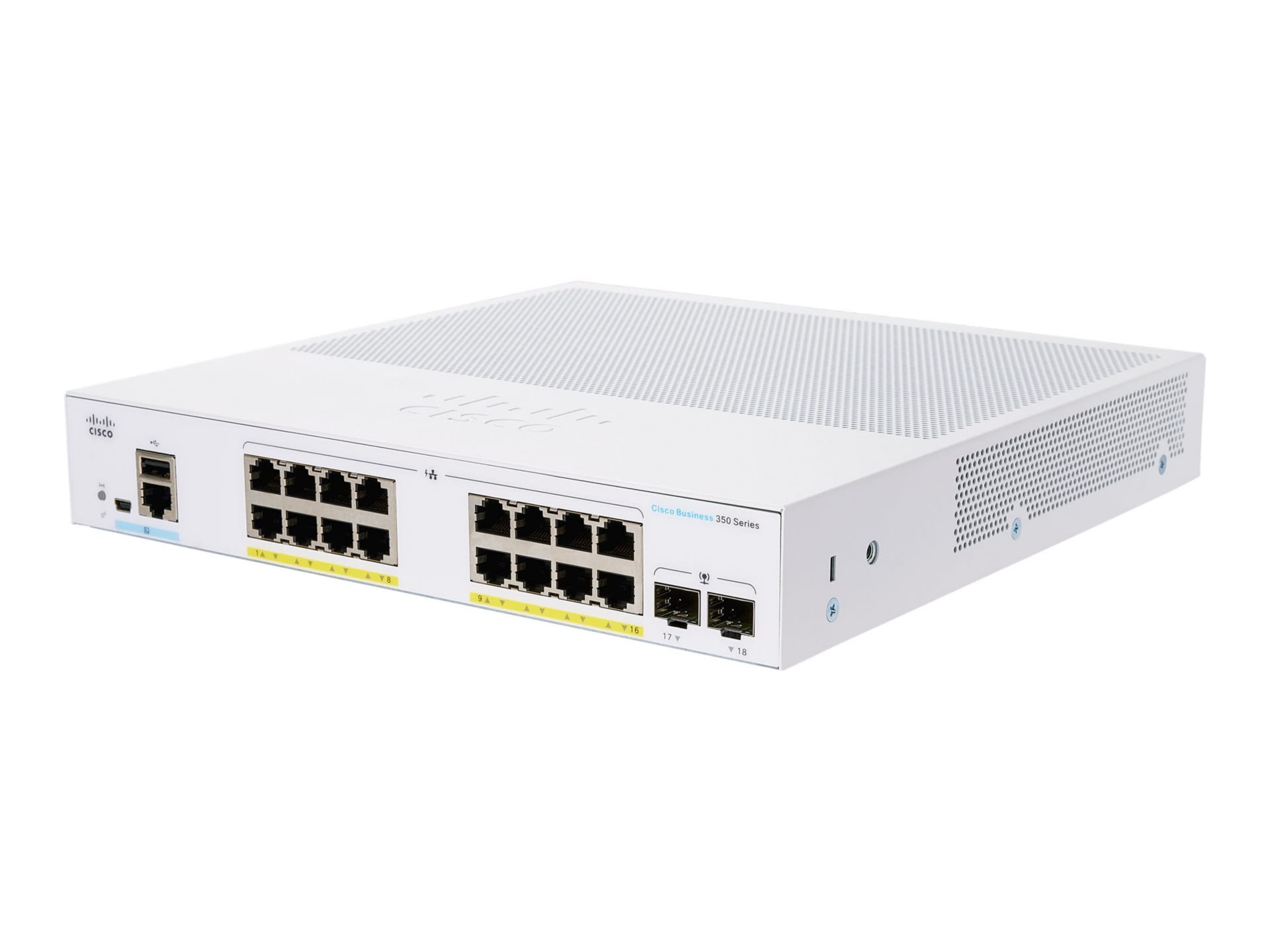 Buy Enterprise Switching - [CBS350-16P-2G-IN] Cisco SG350-16 16 port Gigabit  PoE Switch - 16 x 10/100/1000 ports PoE+ ports with 120W power budget - 2  Gigabit SFP Online in Hyderabad, India - Metapoint
