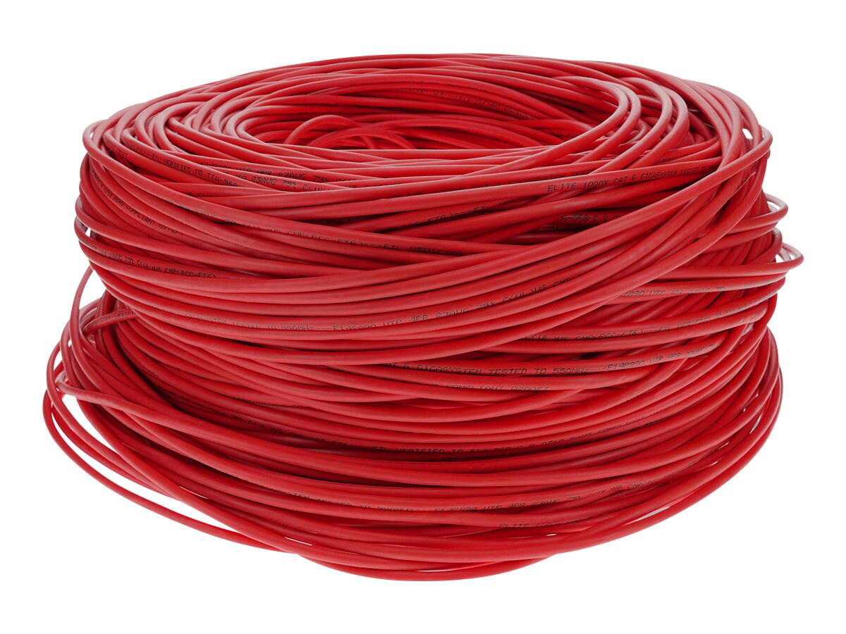 PROLINE 1KFT CAT6 SPOOL SHLD RED