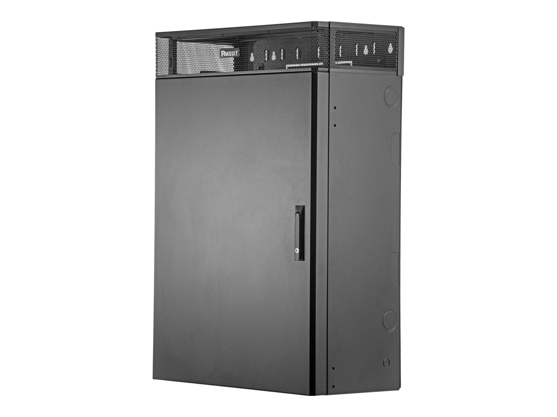 PanZone TrueEdge Vertical Wall Mount Enclosure, 6RU, Black