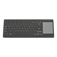 TG3 Electronics CK78 - keyboard - with touchpad - US - black