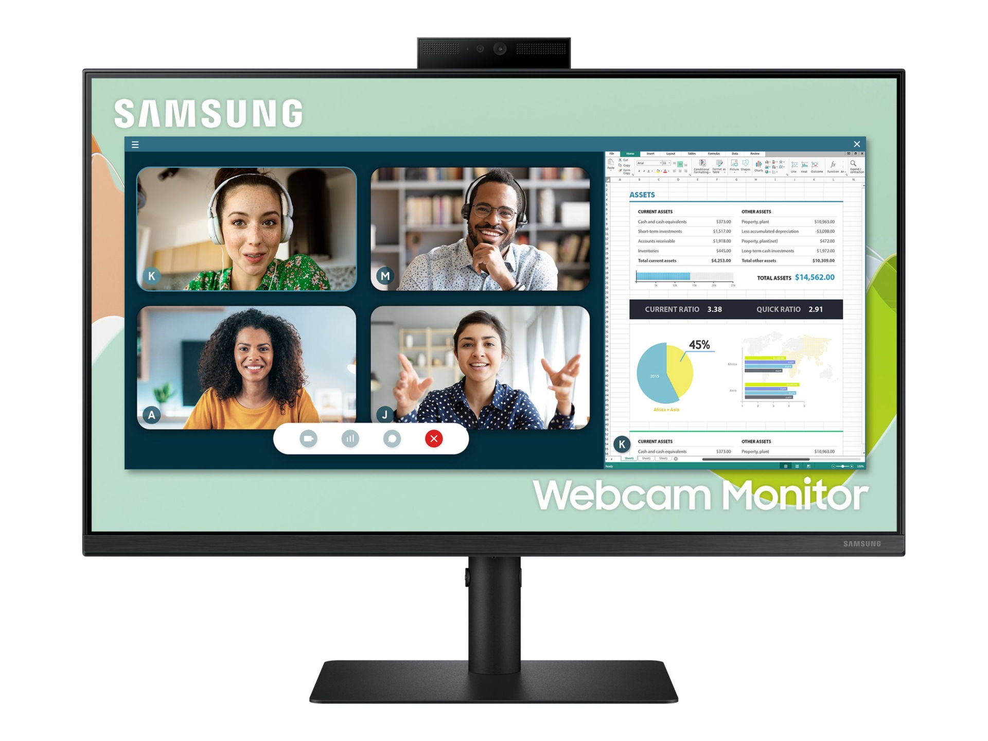 Samsung S24A400VEN - S40VA Series - LED monitor - Full HD (1080p) - 24"