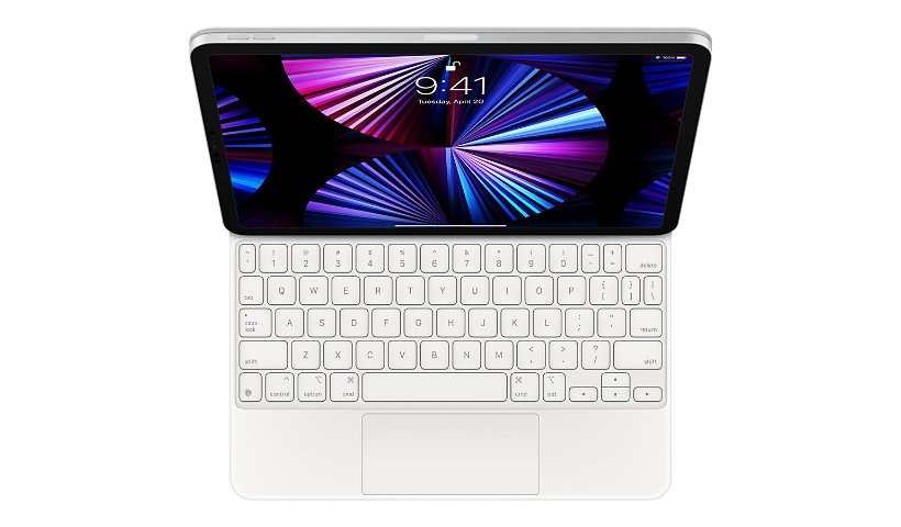 Apple Magic Keyboard - clavier et étui - avec trackpad - QWERTY - US - blanc