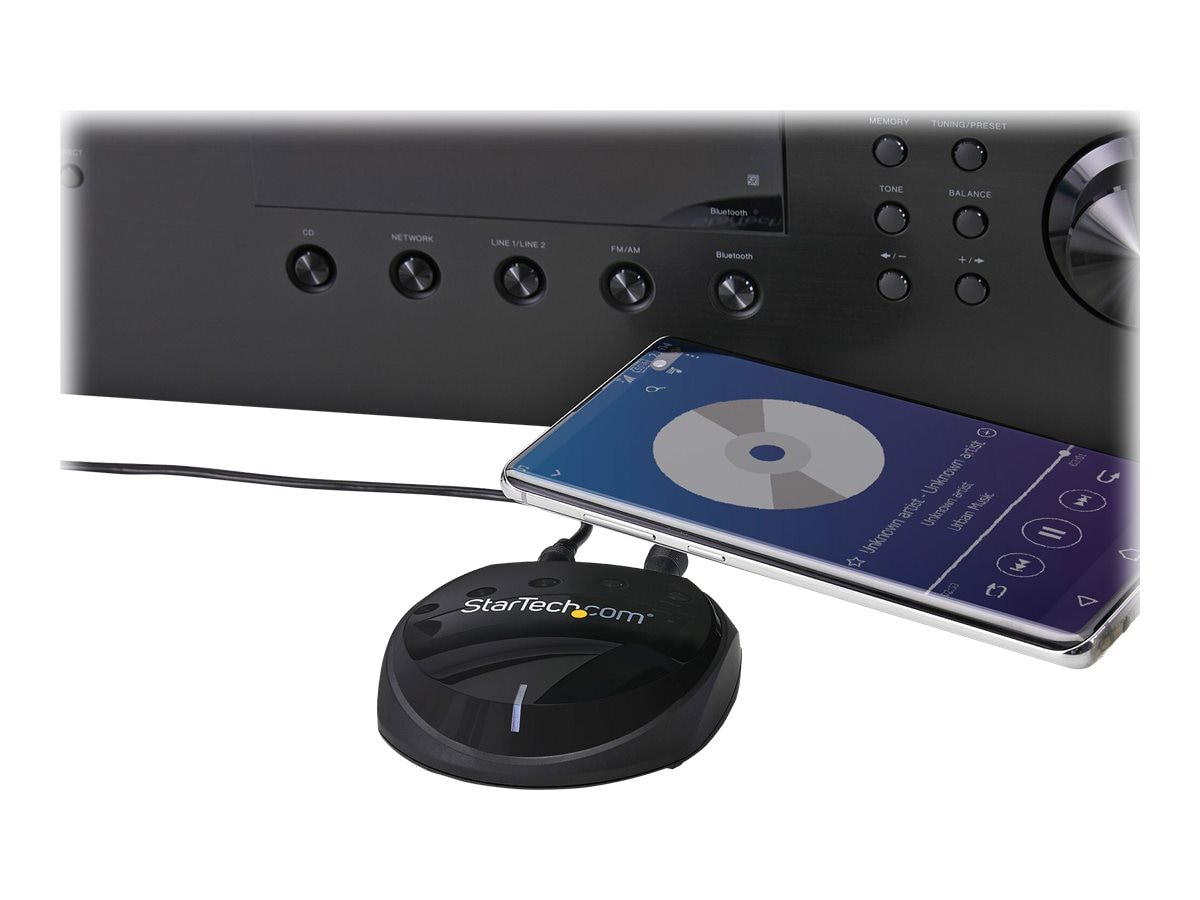 StarTech.com Bluetooth 5.0 Audio Receiver - Wireless Audio Adapter w/ NFC