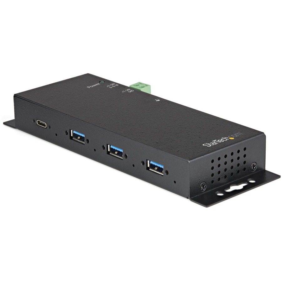 StarTech.com 4 Port USB C Hub 10Gbps - Metal Industrial Hub - 3xA/1xC - ESD