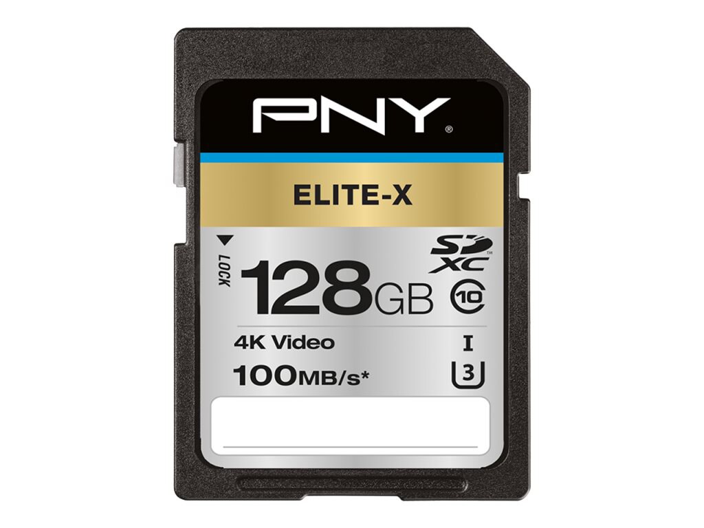 PNY Elite-X - flash memory card - 128 GB - SDXC UHS-I