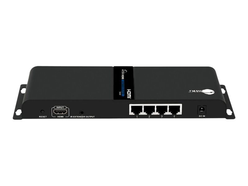 Thumbnail 4 of 7 for SIIG 1x4 1080p HDMI Splitter HDbitT over IP Extender Kit - transmitter + 4 receivers - video/audio/infrared extender -