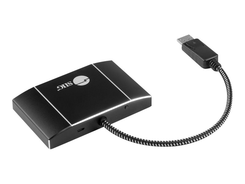 SIIG 8K 1x3 DisplayPort 1.4 to DisplayPort MST Hub Splitter - video/audio splitter - 3 ports