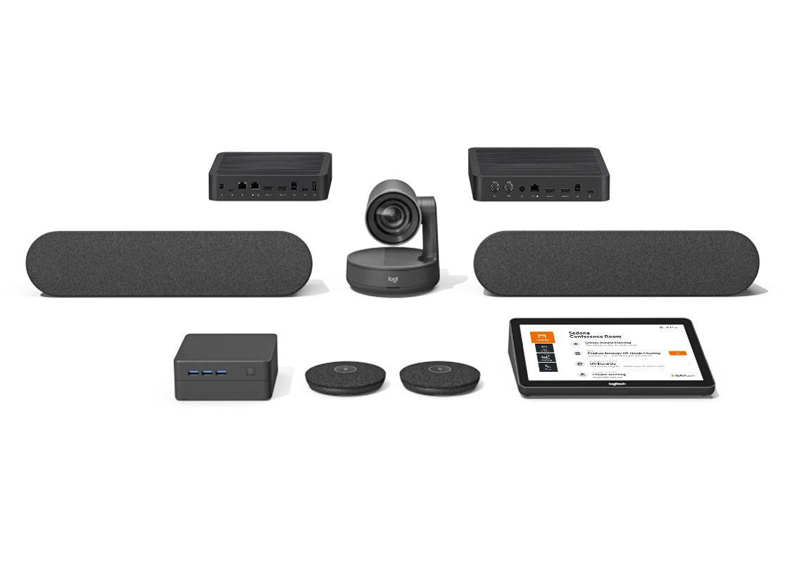 Logitech RallyPlus for Large GoToRoom - video conferencing kit with Tap