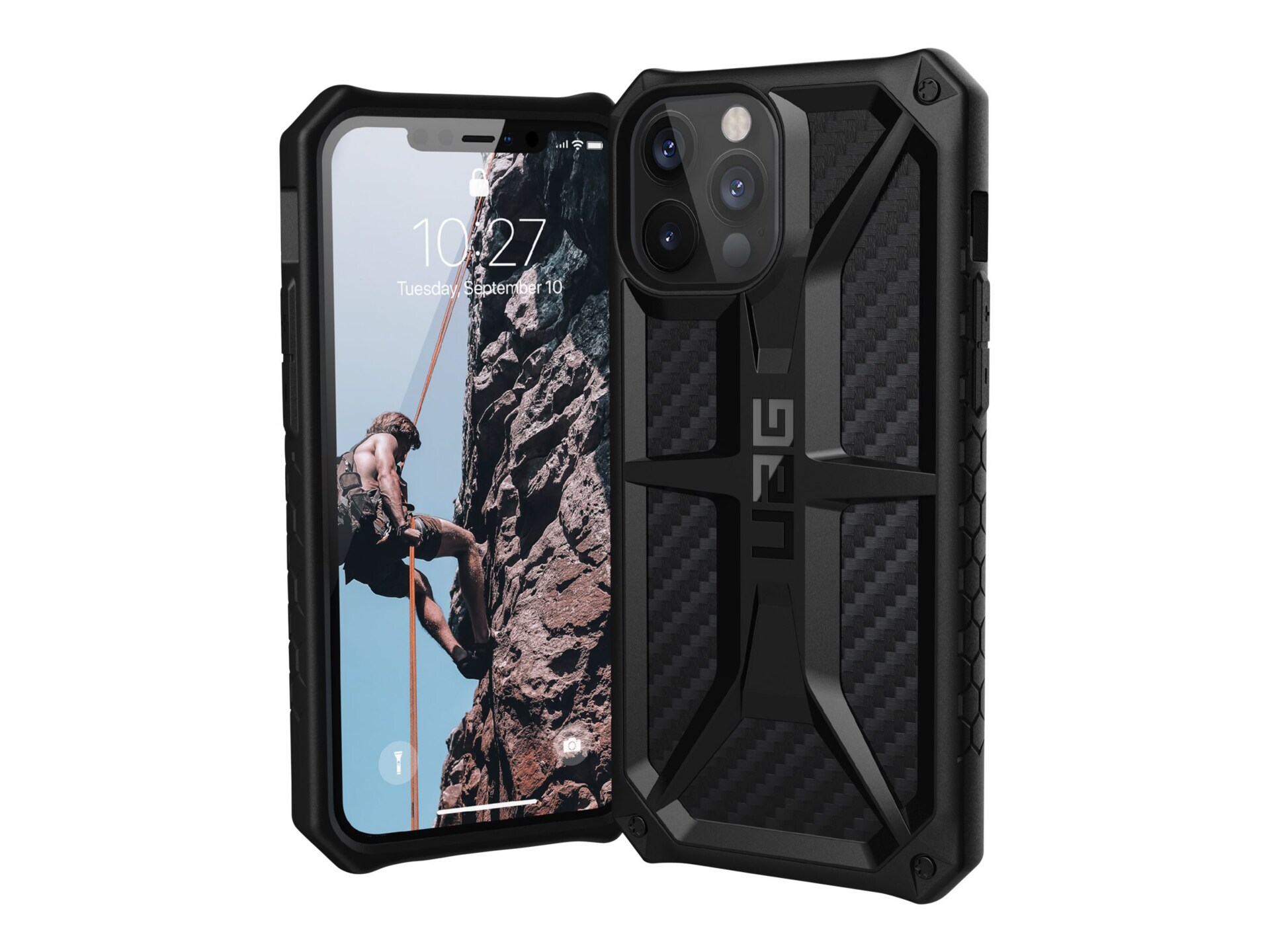 UAG Rugged Case for iPhone 12 Pro Max 5G - Monarch Carbon Fiber
