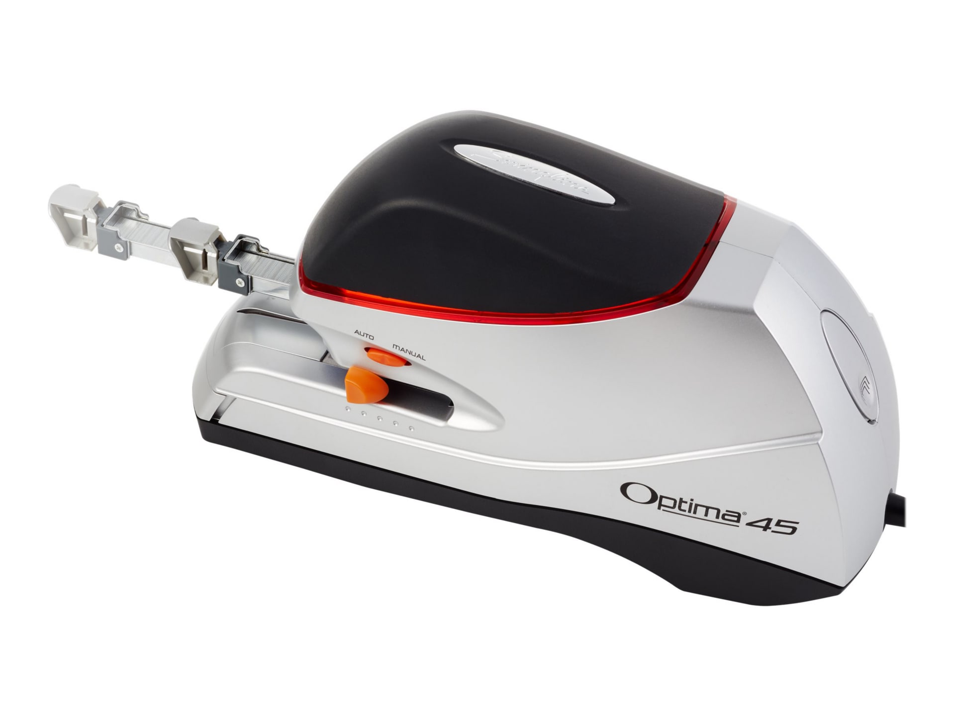 Optima 45 Electric Stapler, 45-Sheet Capacity, Silver/Gray