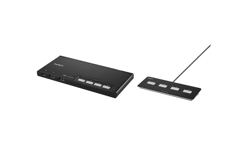 Belkin Modular Secure Single Head - KVM switch - 4 ports - TAA Compliant