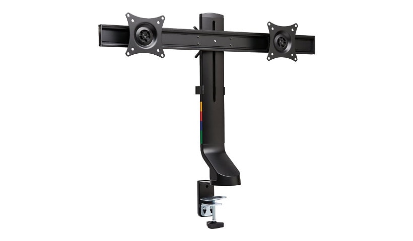 Kensington SmartFit Space-Saving Dual Monitor Arm mounting kit - Tilt & Swivel - for 2 monitors - black