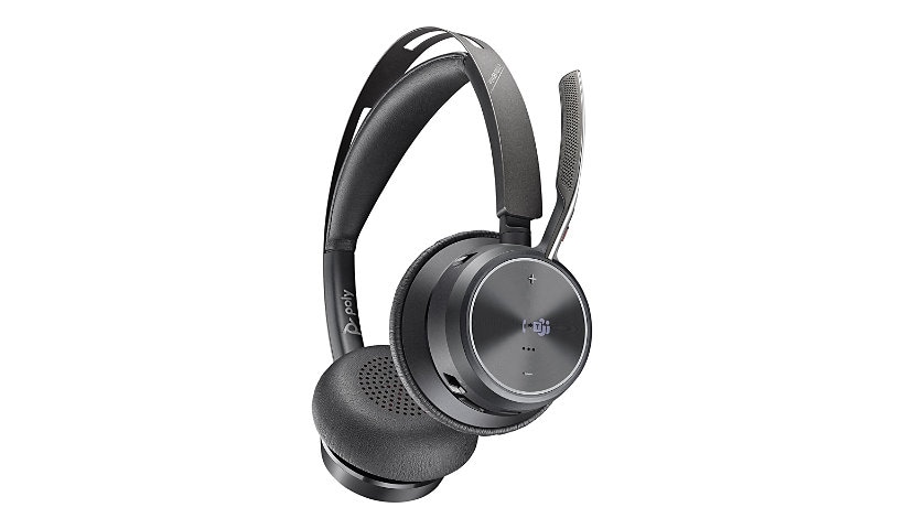 Poly Voyager Focus 2 UC - headset - with charging stand