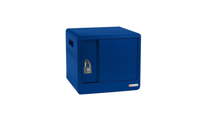 Bretford Cube Micro Station TVS10PAC - cabinet unit - for 10 notebooks/tablets - royal blue