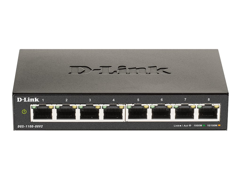 D-Link DGS 1100-08V2 - switch - 8 ports - smart