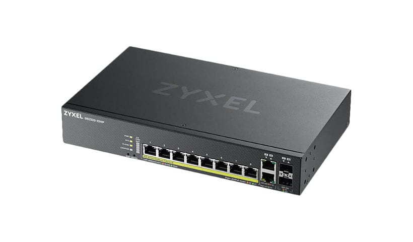 Zyxel GS2220-10HP - switch - 8 ports - managed - rack-mountable