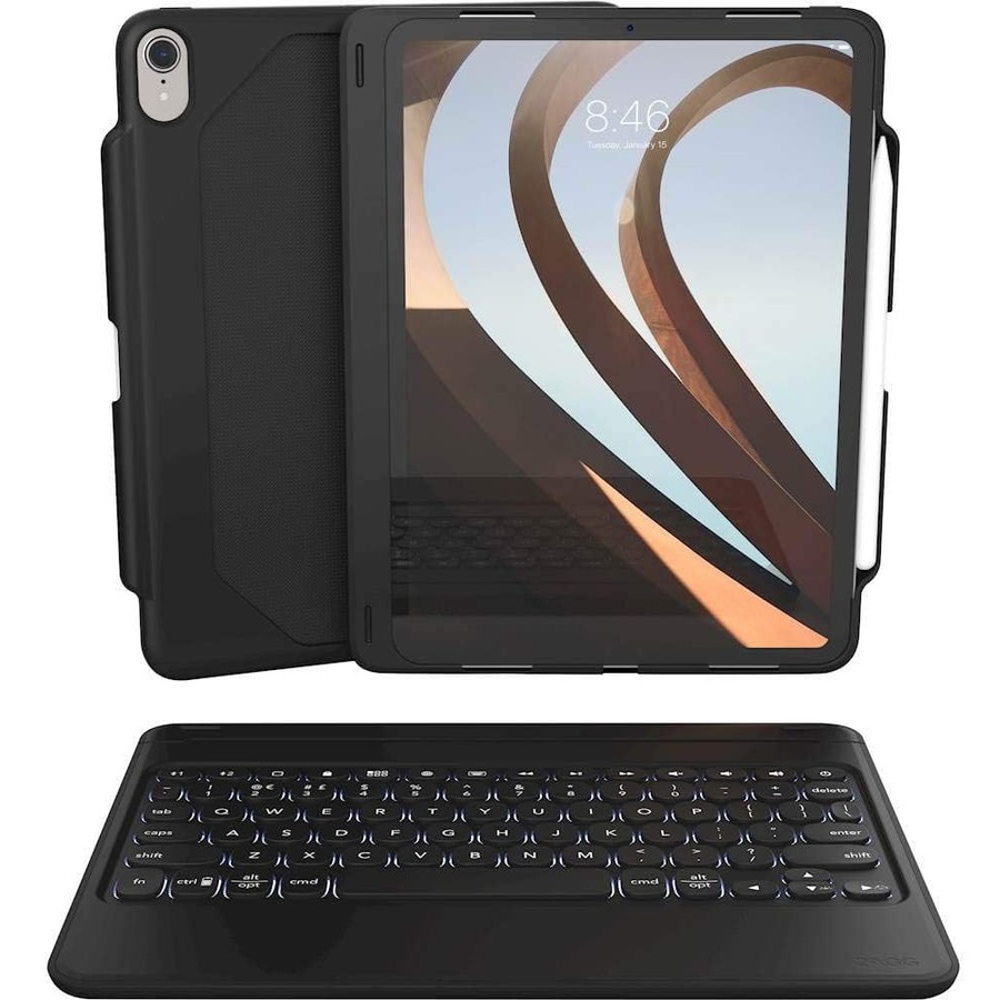 ZAGG Rugged Book Wireless Keyboard Case for Apple iPad Pro 11" , iPad Air 10.9" & iPad Air 11" (M2)