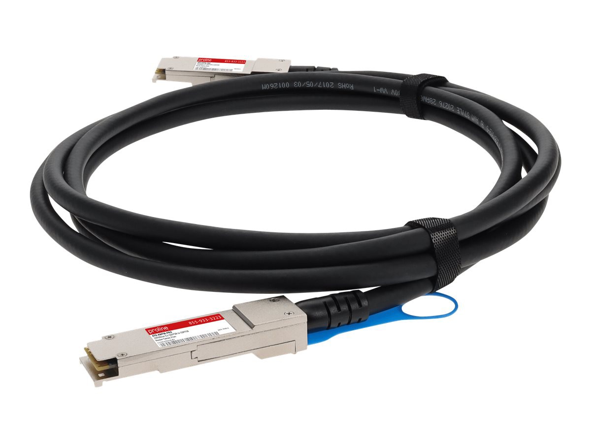 Proline Dell® 470-ABPW Compatible TAA Compliant 100GBase-CU QSFP28 to QSFP28 Direct Attach Cable (Passive , 50cm)