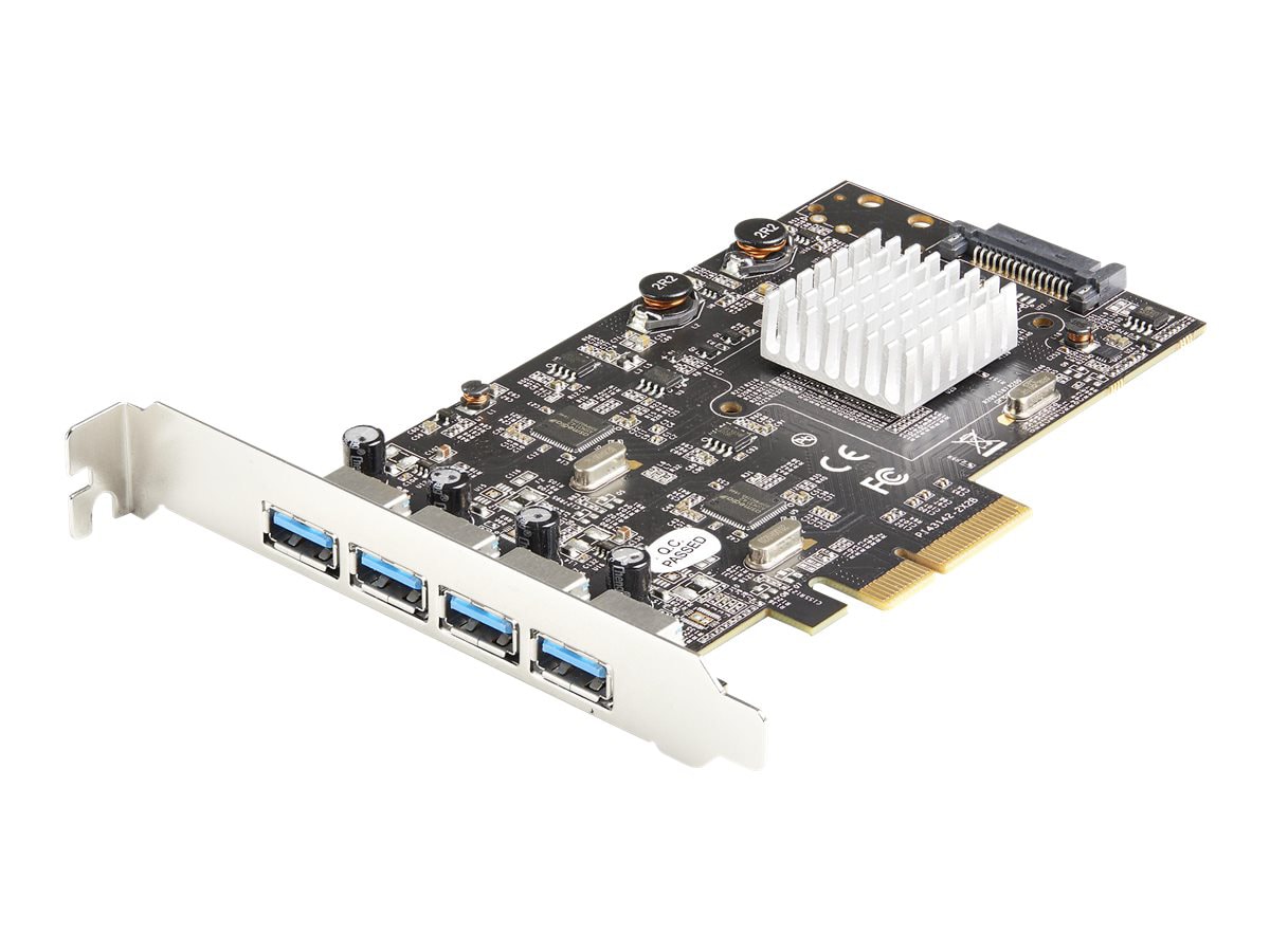 StarTech.com 4-Port USB PCIe Card - 10Gbps USB-A 3,1 Gen 2 - Dual Chip Card