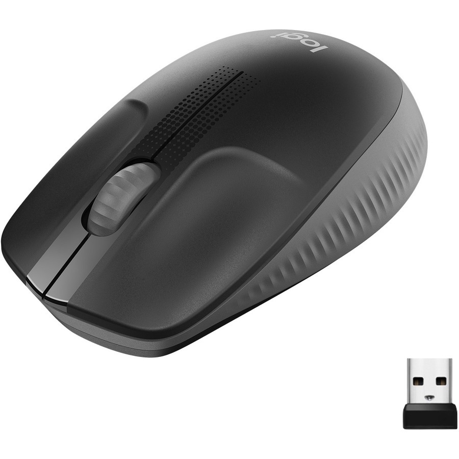 Logitech Wireless Mouse M190 - Full Size Ambidextrous Curve Design, 18-Mont