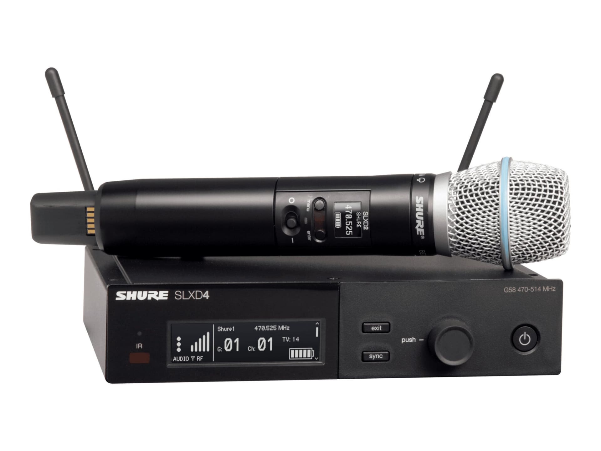 Shure SLX-D Wireless System SLXD24/B87A - J52 Band - wireless microphone system
