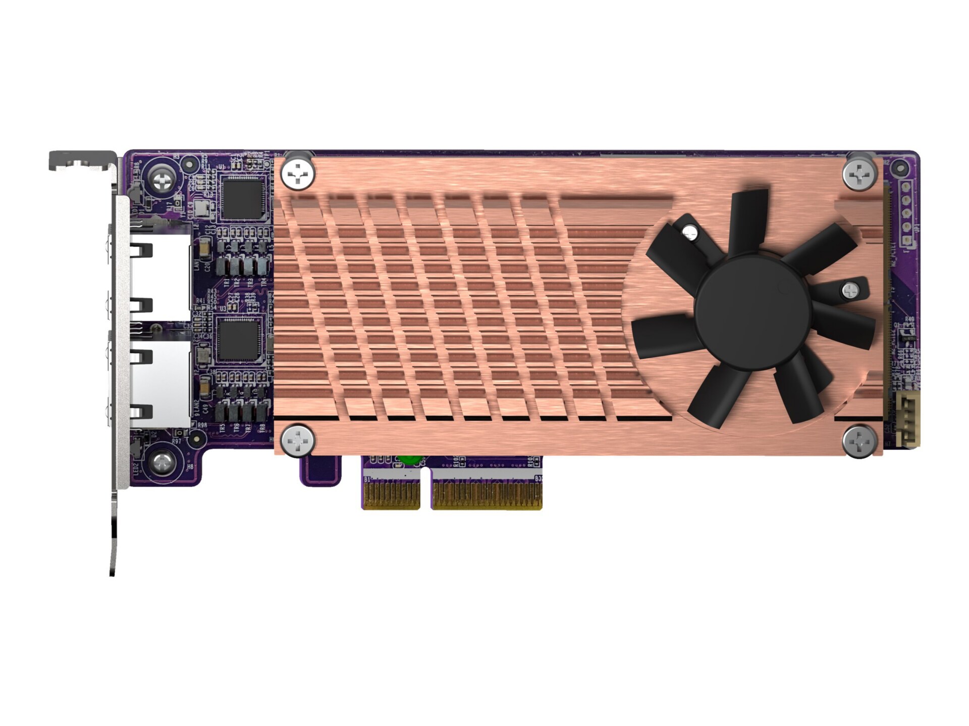 QNAP QM2-2P2G2T - storage controller - M.2 NVMe Card / PCIe 3.0 (NVMe) - PC
