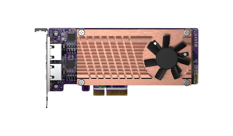 QNAP QM2-2P2G2T - contrôleur de stockage - M.2 NVMe Card / PCIe 3.0 (NVMe) - PCIe 3.0 x4, 2.5 Gigabit Ethernet