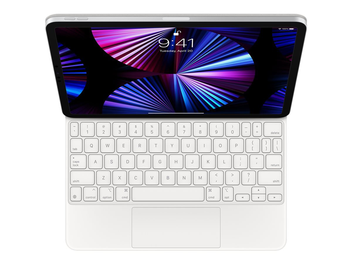 Apple Magic Keyboard - keyboard and folio case - with trackpad - QWERTY - Canadian French - white Input Device