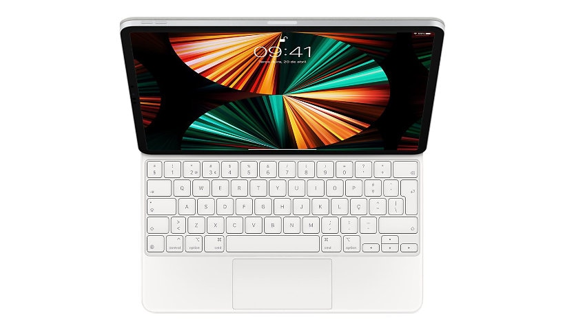 Apple Magic Keyboard - clavier et étui - avec trackpad - QWERTY - Français canadien - blanc
