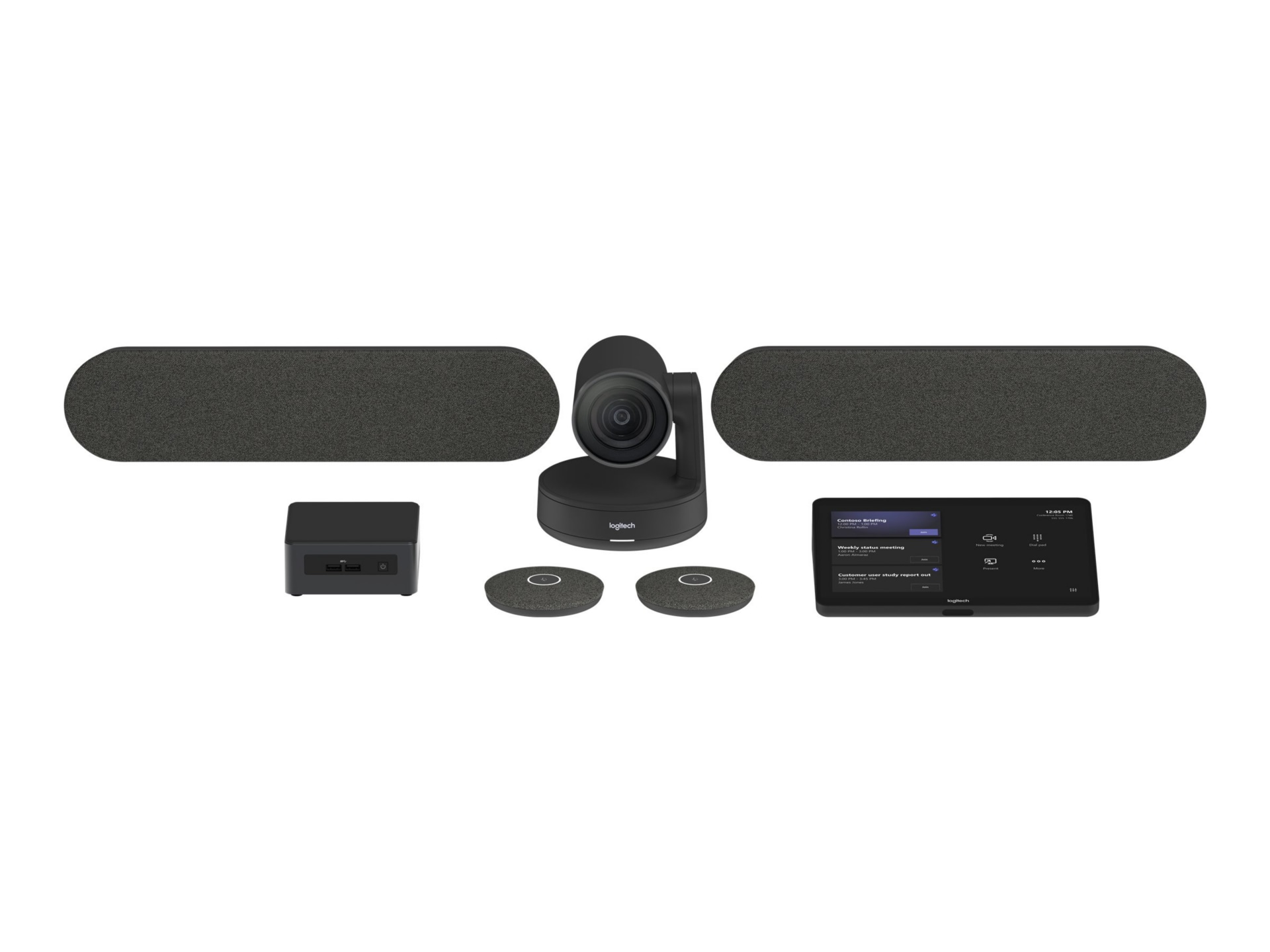 Logitech Large Microsoft Teams Rooms with Tap + Rally Plus + Intel NUC - video conferencing kit - Kit NUC11TNKi5 - TAPRAPMSTINT - Video Conference - CDW.com