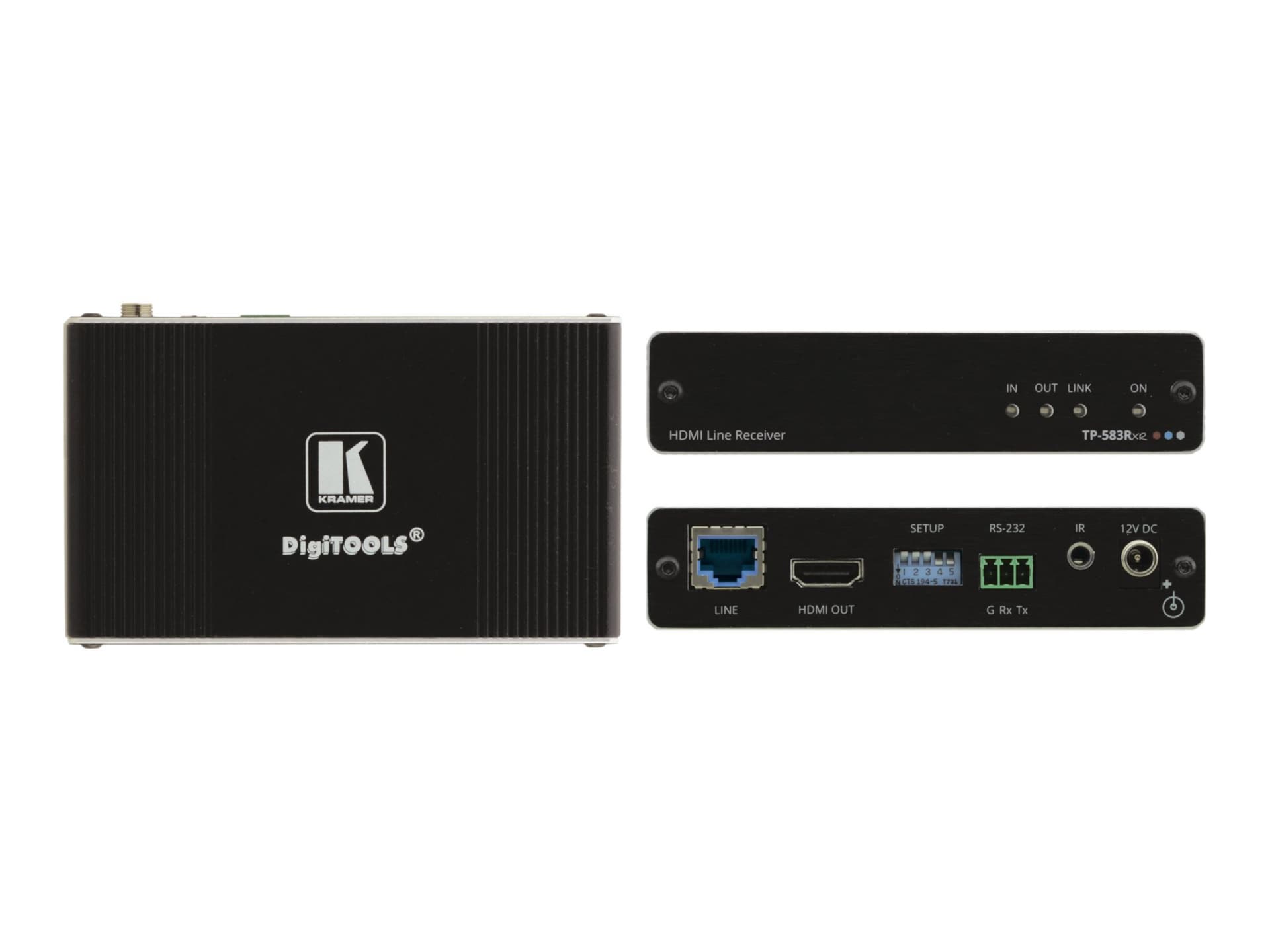 Kramer DigiTOOLS TP-583Rxr - video/audio/infrared/serial extender - HDMI, H