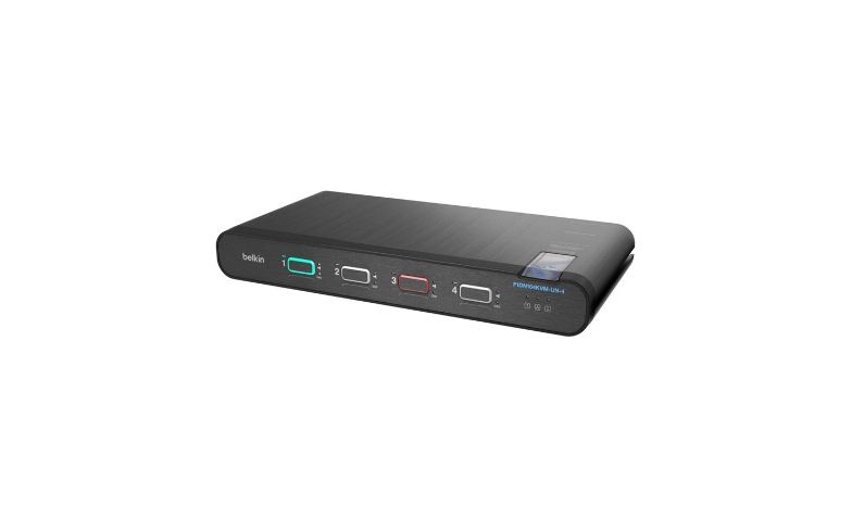 Belkin Universal Secure Single-Head - KVM / audio switch - 4 ports