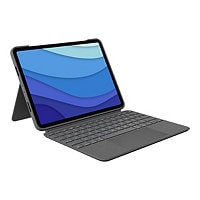 Logitech Combo Touch - keyboard and folio case - with trackpad - oxford gra