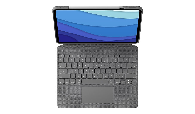 Logitech Combo Touch for iPad Pro 12.9-inch (5th and 6th gen) - keyboard and folio case - with trackpad - oxford gray