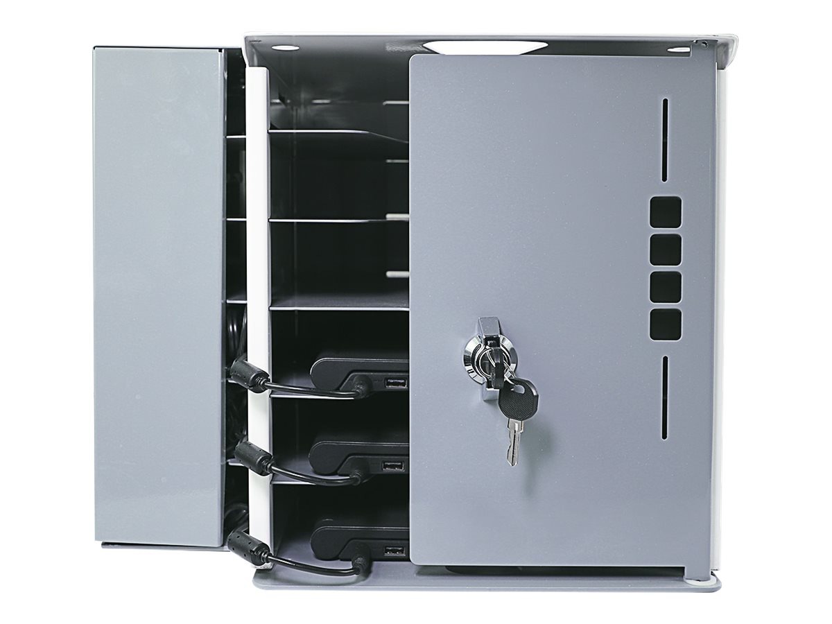 PowerGistics Desktop Business Series TechHub6 shelving system - for 6 tablets