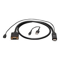 C2G 6ft HDMI to VGA Active Video Adapter Cable - USB Power - M/M