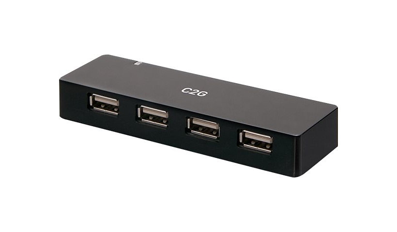 C2G 4-Port USB-A Hub with 5V 2A Power Supply - hub - 4 ports