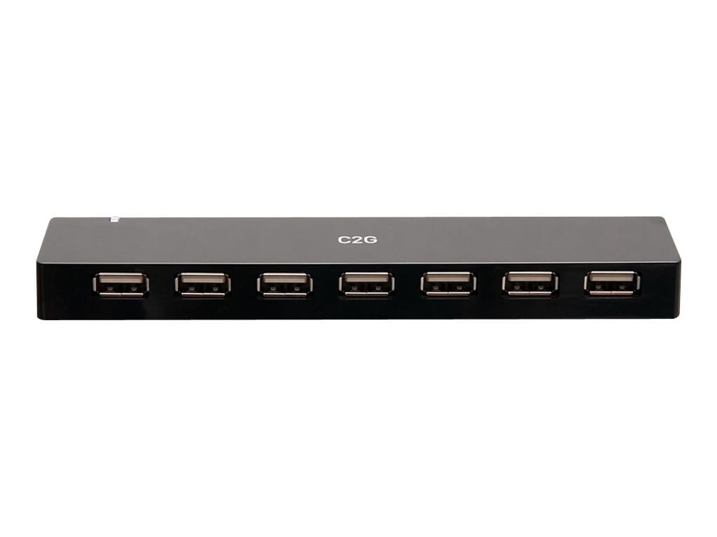 C2G 7-Port USB Hub - USB 2.0 - 5 Volts and 3 Amp Power Supply